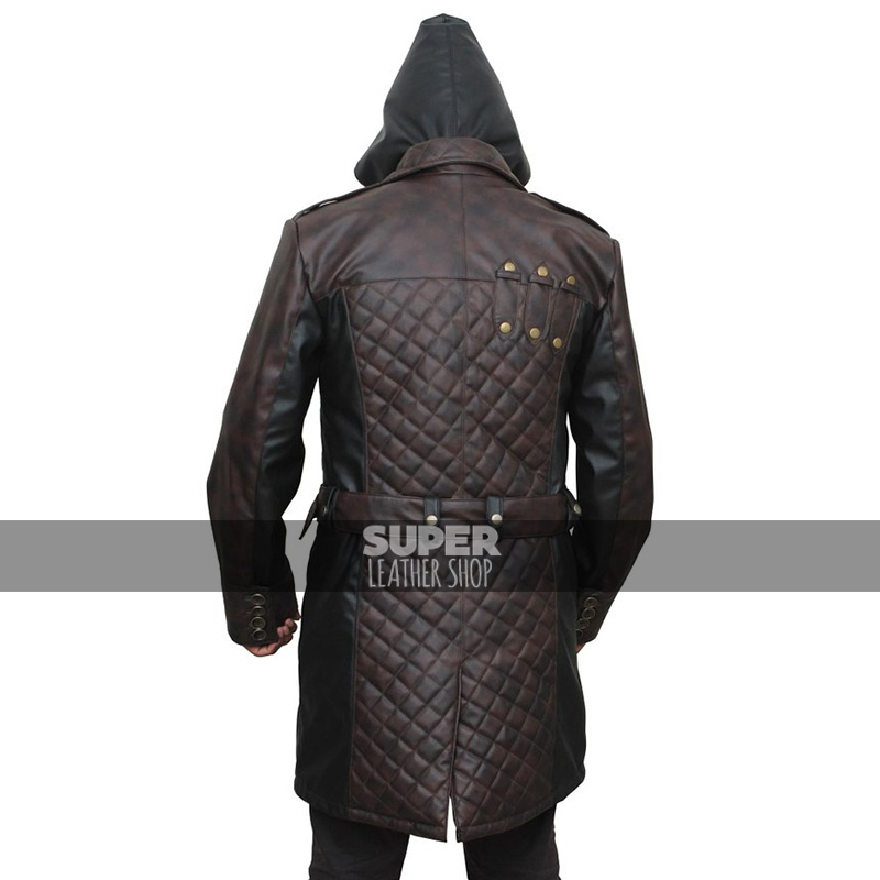 Coats & Jackets Mens Assassins Creed Syndicate Jacob Frye Black leather ...