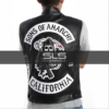 SONS OF ANARCHY TELLER LEATHER VEST WITH PATCHES (1)