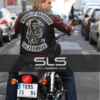 SONS OF ANARCHY TELLER LEATHER VEST WITH PATCHES (2)