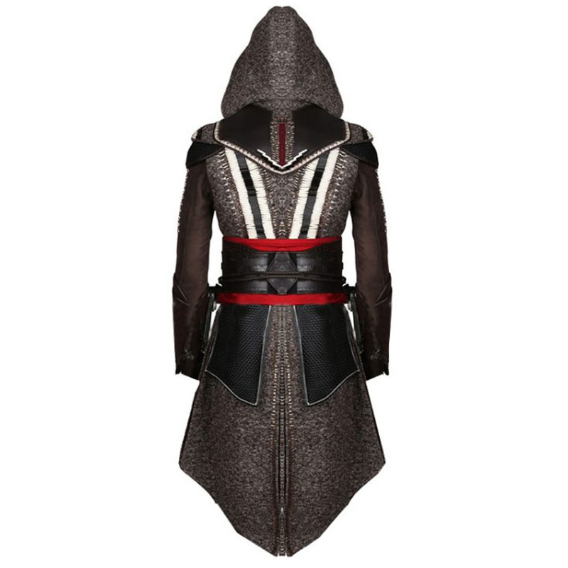 Stylish Men Black Leather Assassin's Creed costume - Super Leather Shop