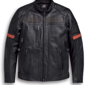 Classic Side Lace Venocker Style Waterproof Triple Vent Biker style Genuine Cowhide Leather Motorcycle Black Jacket