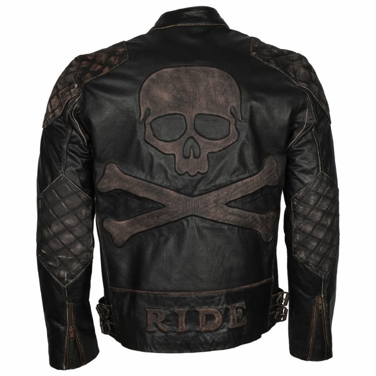 Icon Motorhead Skull Motorcycle Jacket Black - Super Leather Shop