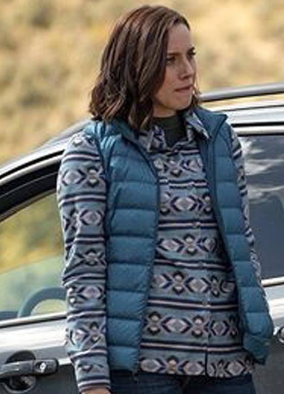 Yellowstone Lynelle Perry Blue Puffer Vest