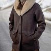 Yellowstone Beth Dutton Fur Shawl Collar Coat1