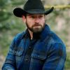 Yellowstone TV Series Ian Bohen Blue Flannel Jacket
