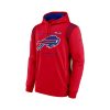 Men NFL Buffalo Bills Sideline Pullover Red Hoodie