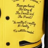 The Men’s Emma Stone Louis Vuitton Yellow Varsity Jacket