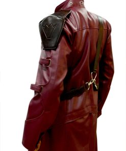 Men's Guardians Of The Galaxy Star Lord Maroon Leather Coat