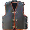 Motorcycle Club Vest Clips 3-4 mm HD Orange Braiding