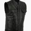 Sons Of Anarchy Vest Motorcycle Leather Black