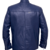 Bon Jovi inspired Captain America Blue Leather Jacket