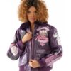 Women Pelle Pelle American Bruiser Purple Bombshell Jacket