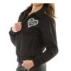 Women Pelle Pelle Heart Breaker Black Wool Jacket
