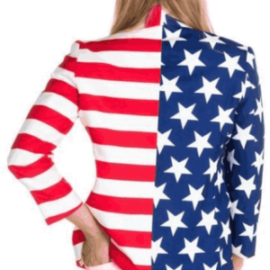 American Independence Day Flag Womens Blazer