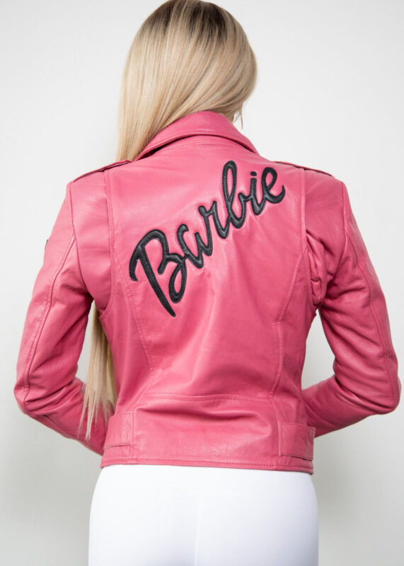 Barbie Doll Pink Leather Jacket for women
