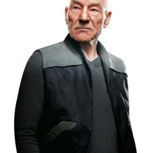 Jean-Luc Picard Star Trek For Men Black Jacket
