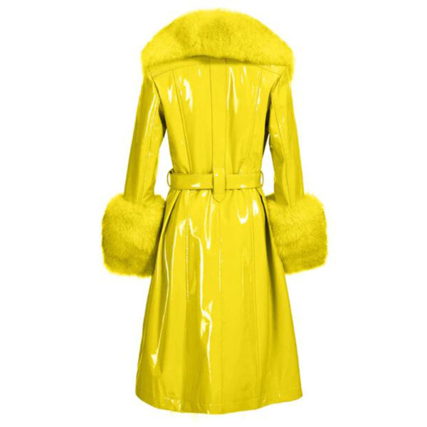WOMEN PATENT PU SHINNING LEATHER IN YELLOW SUPER LEATHER SHOP