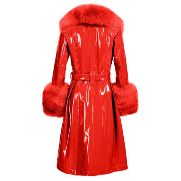 WOMEN PATENT PU SHINNING LEATHER IN RED SUPER LEATHER SHOP