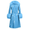 WOMEN PATENT PU SHINNING LEATHER IN LIGHT BLUE SUPER LEATHER SHOP