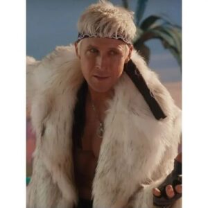 Barbie 2023 Ryan Gosling Fur Coat for Men