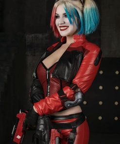 The Harley Quinn Injustice 2 Leather Jacket for Women