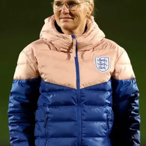 England Lionesses Hooded Puffer Jacket Super Leather Shop