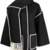 Women Embroidered Wool Scarf jacket