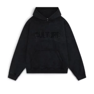 Unisex For The Culture Crystal Hoodie Black