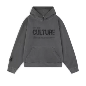 Unisex For The Culture Crystal Hoodie Charcoal Grey
