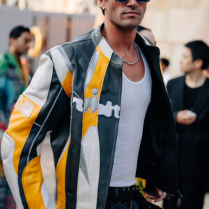 Marc Forne Paris Fashion Week Leather Jacket