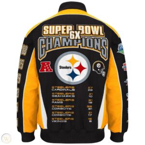 Pittsburgh Super Bowl Steelers Finals Jacket