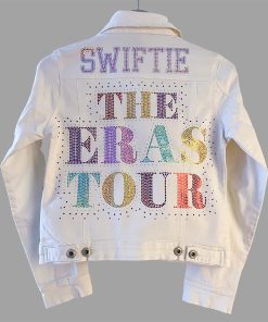 Taylor Swift The Eras Tour Swiftie White Denim Jacket