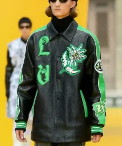 Unisex Fashion Week23 Louise Vuitton Jacket Black & Green