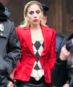 Lady Gaga Joker 2 Red Blazer
